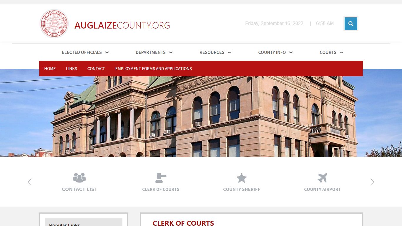 Clerk of Courts | Auglaize County